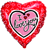 Сердце "I love You" 18" с любовью