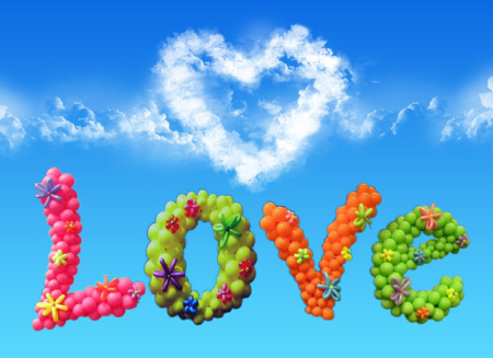 Надпись LOVE